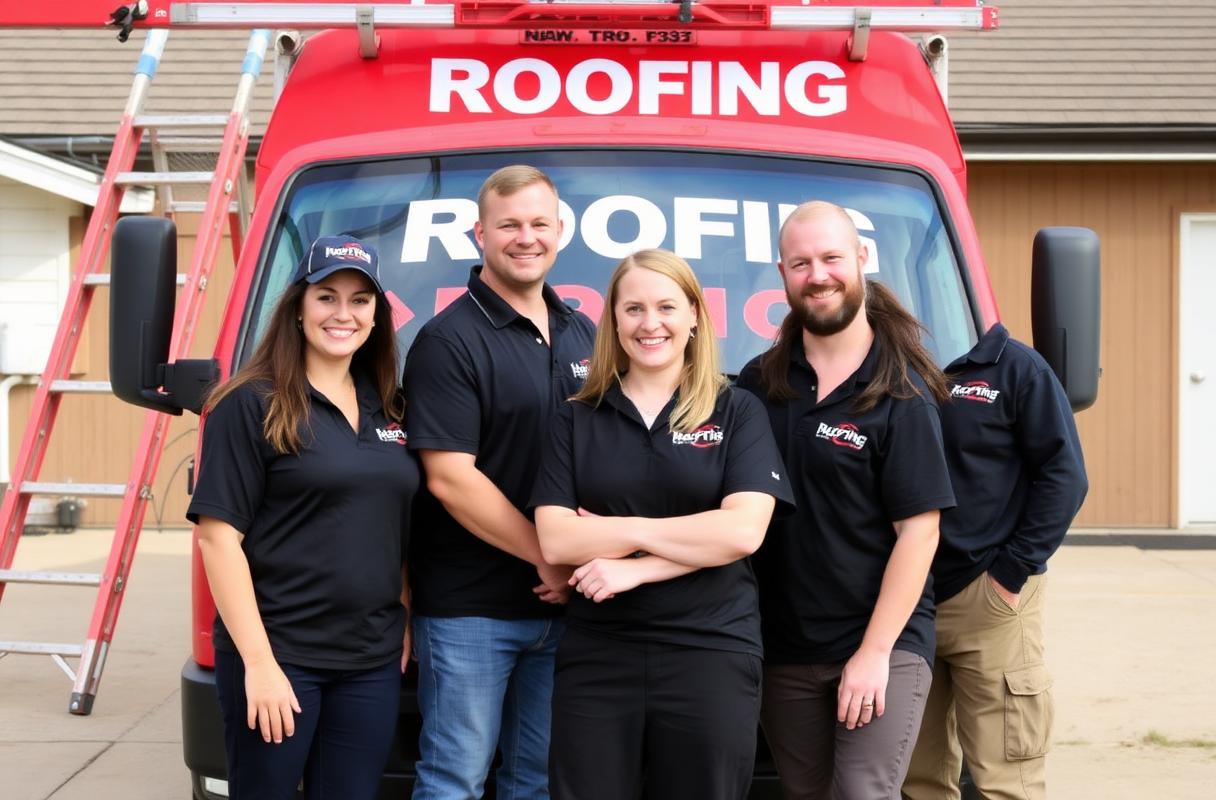 Jessicavaro Co. roofing team